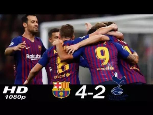 Video: FC Barcelona vs Tottenham Hotspur 4-2 All Goals & Highlights
